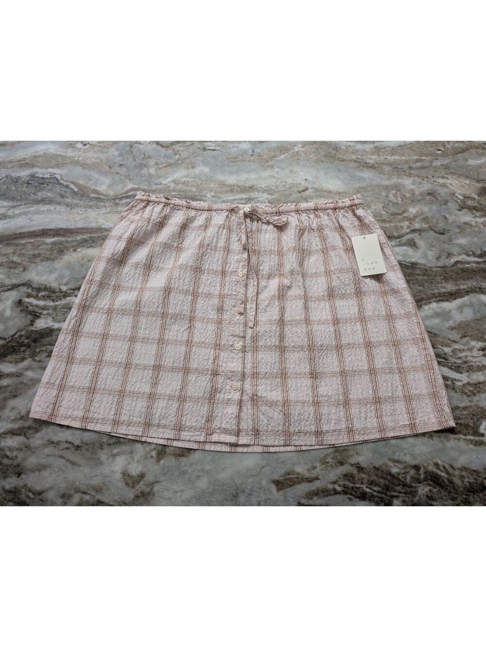 A New Day Mini Skirt L Frosted Cream